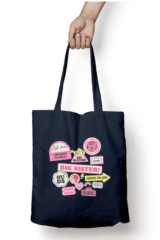 Big Sister Tote bag with Zipper