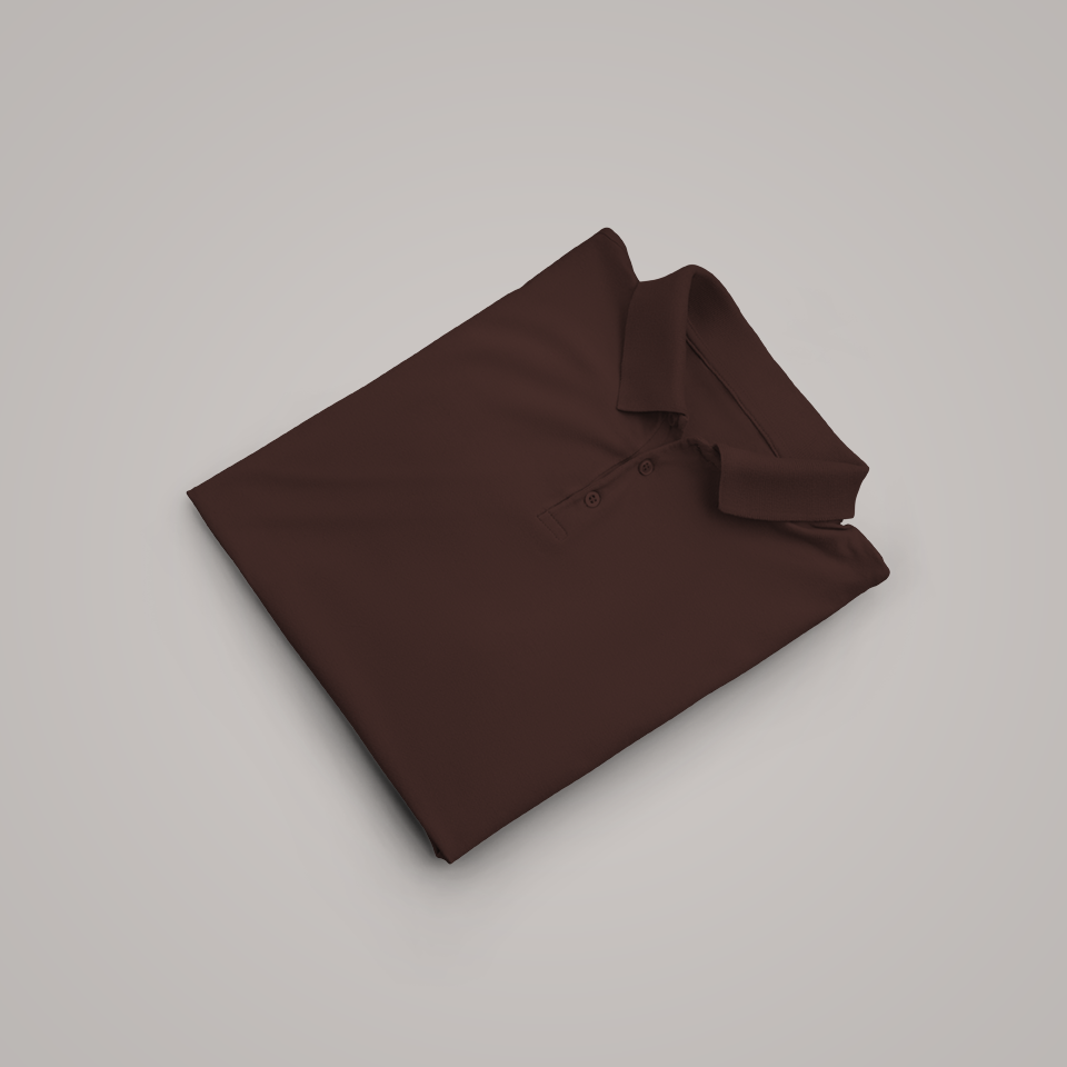 Polo Tshirt Brown Half Sleeve