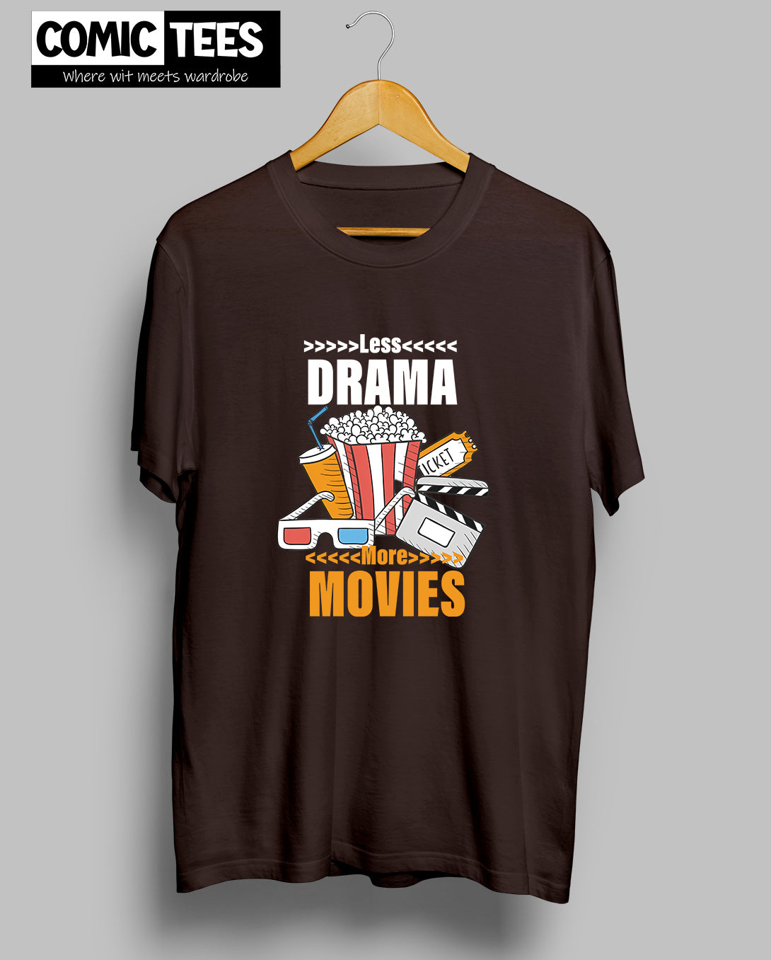 Less Drama more Movies Unisex Tshirt