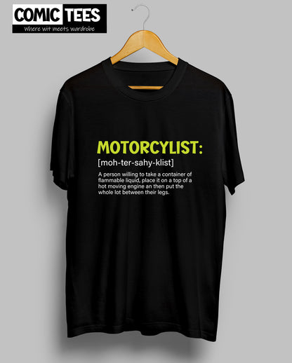 Motorcyclist Defintion Unisex Tshirt