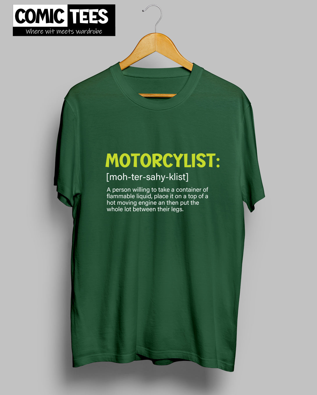 Motorcyclist Defintion Unisex Tshirt