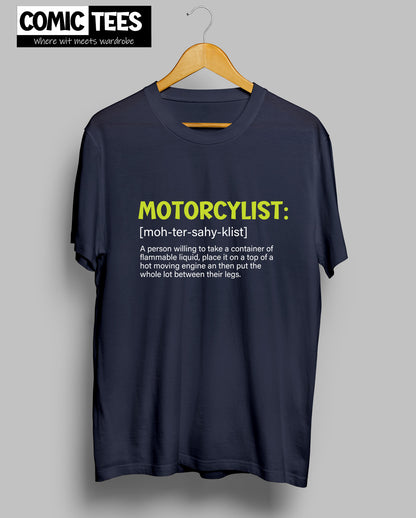 Motorcyclist Defintion Unisex Tshirt