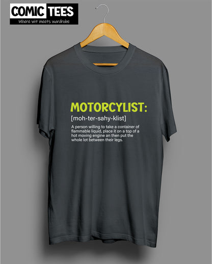 Motorcyclist Defintion Unisex Tshirt