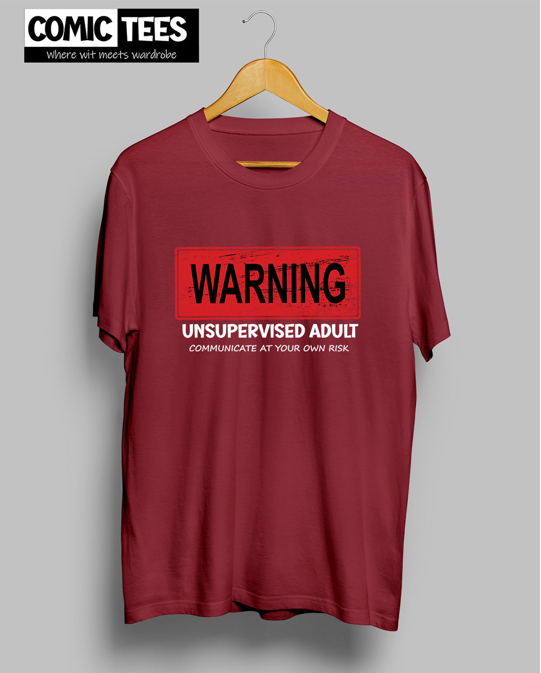 Warning unsupervised adult