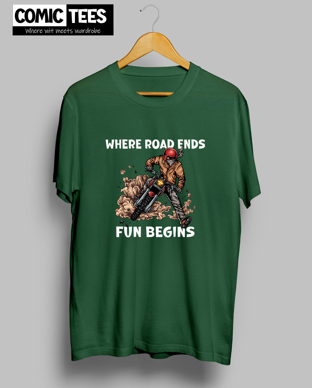 Where Road Ends Fun begins Unisex Tshirt