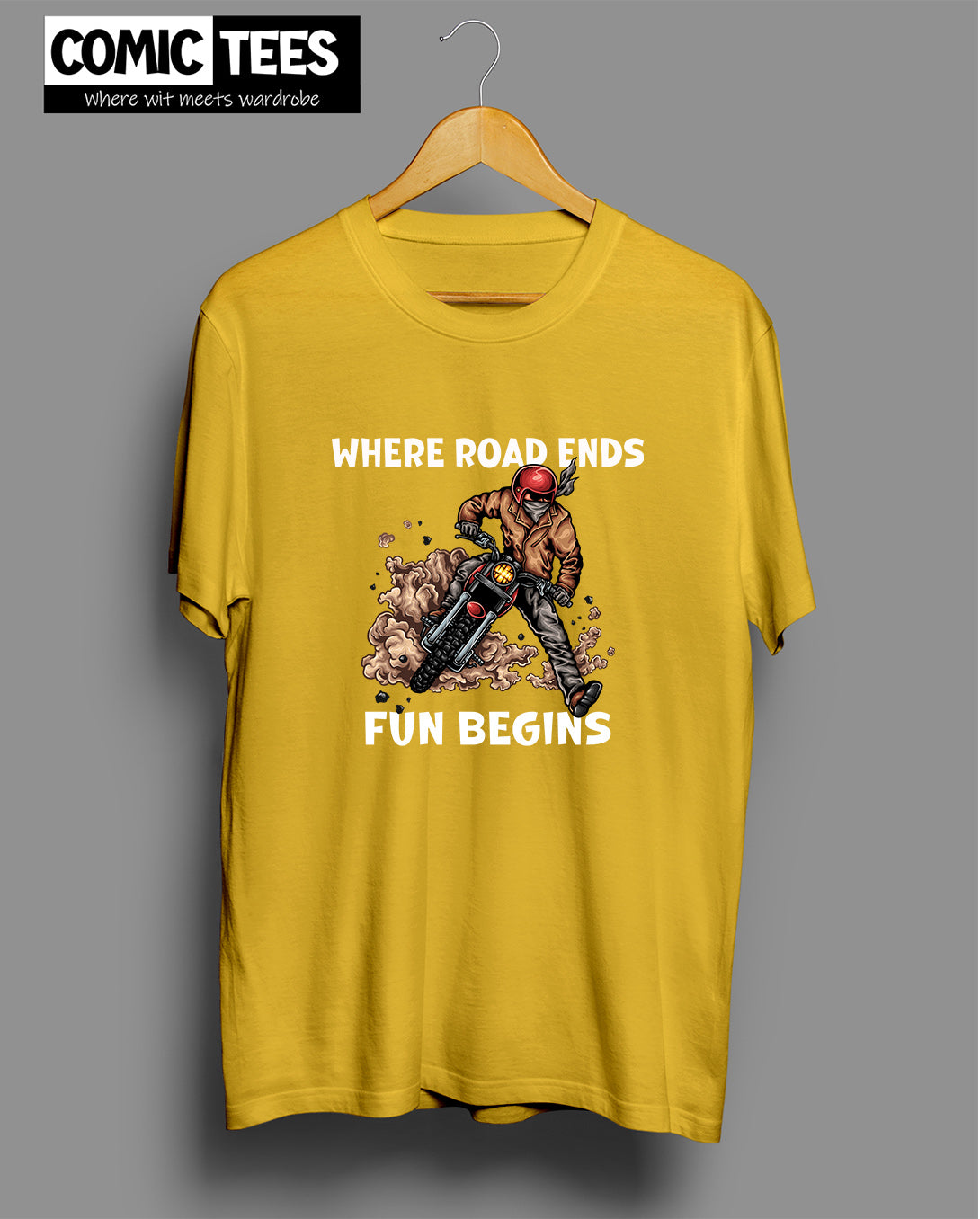 Where Road Ends Fun begins Unisex Tshirt