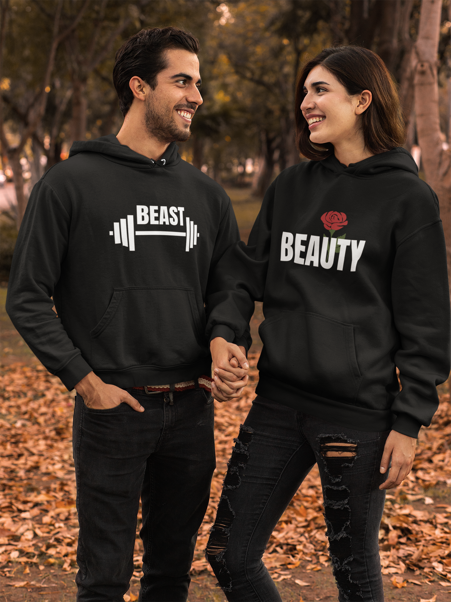 Beauty and the beast Couple Hoodies