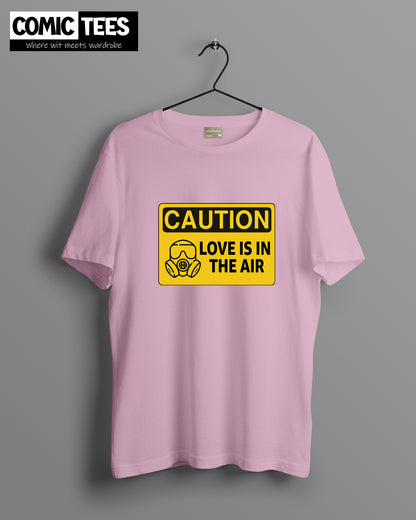 Caution Love is in the air Oversize T-Shirt