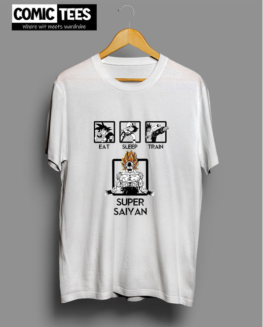 Eat Sleep Train Super Saiyan T-Shirt