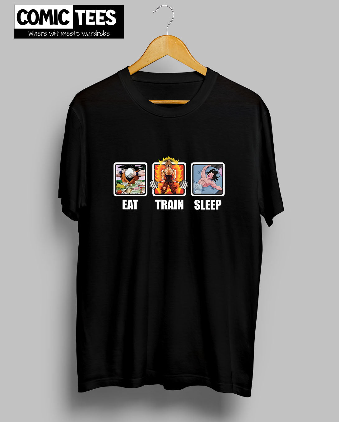 Eat Train Sleep Goku T-shirt – Comic Tees