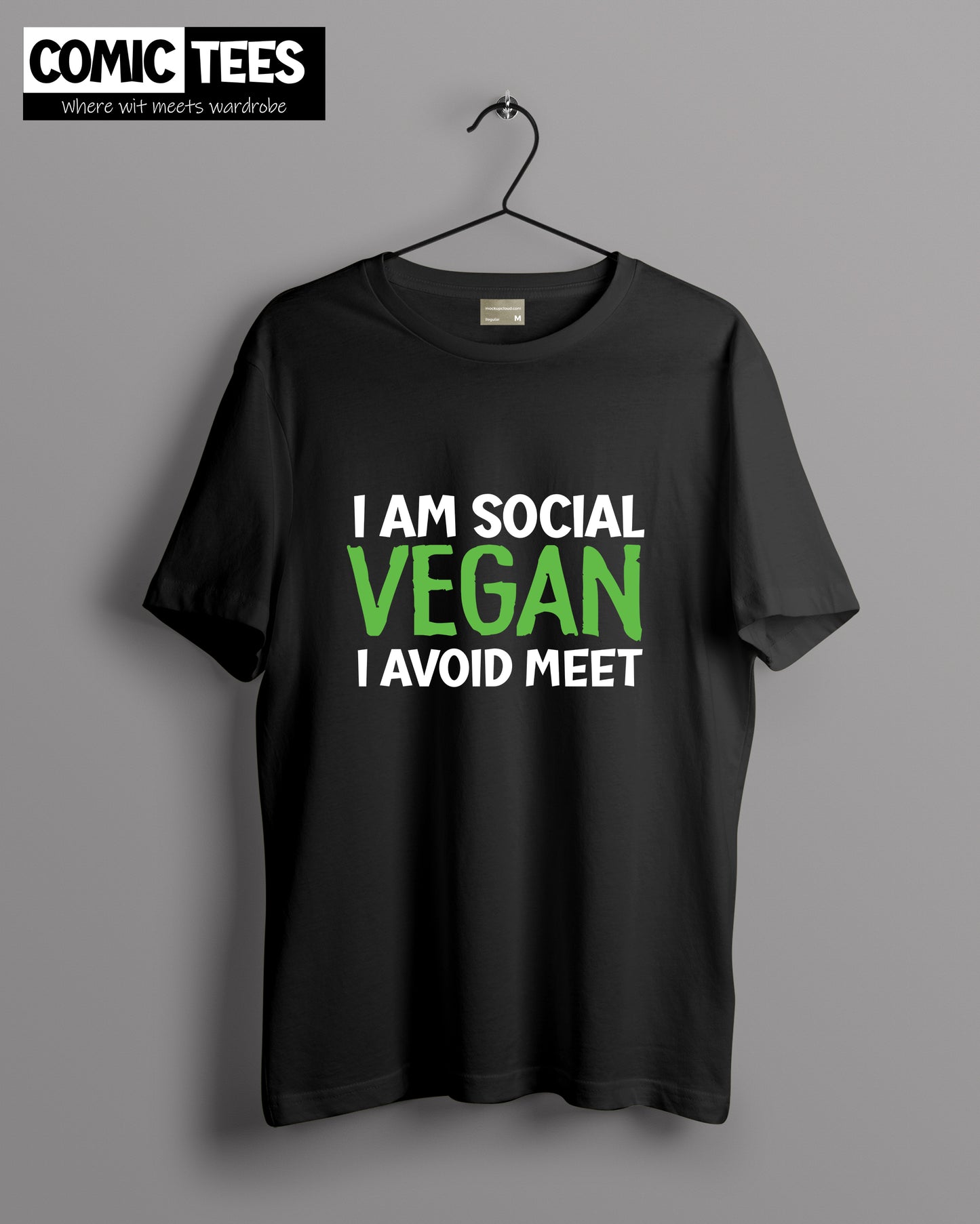 I am Social Vegan Oversize T-Shirt