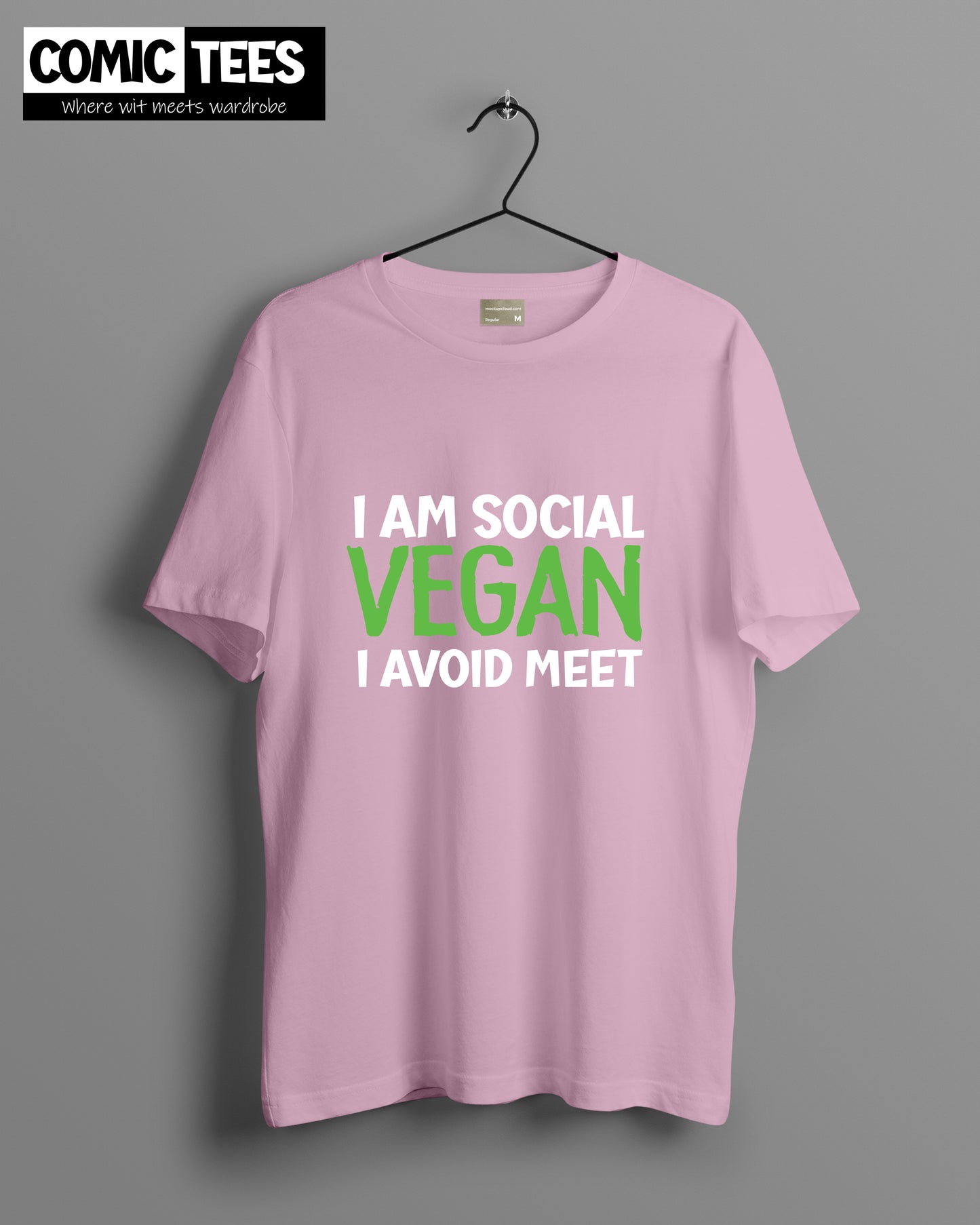 I am Social Vegan Oversize T-Shirt