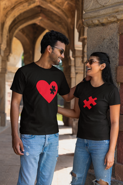 Love missing piece couple T-shirts