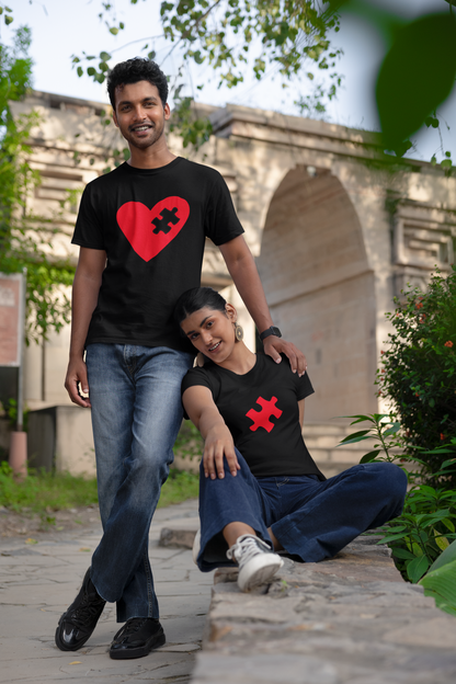 Love missing piece couple T-shirts