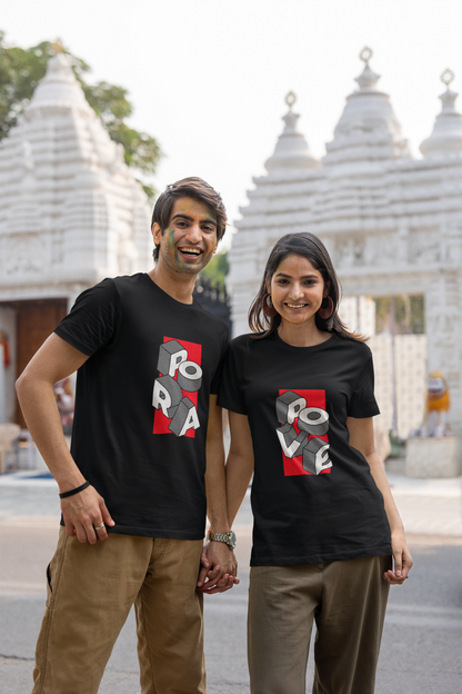 Pora and Pove couple T-shirts