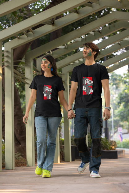 Pora and Pove couple T-shirts