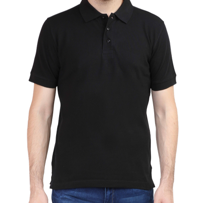 Polo Tshirt Black Half Sleeve