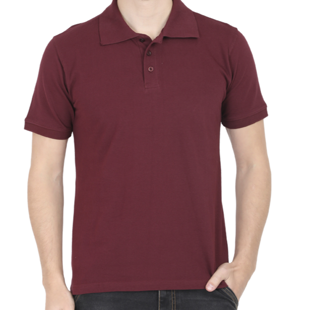 Polo tshirt Maroon Half Sleeve